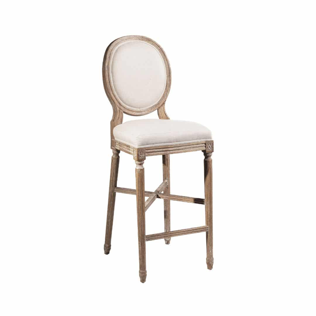 Cameo Bar Stool – Linen