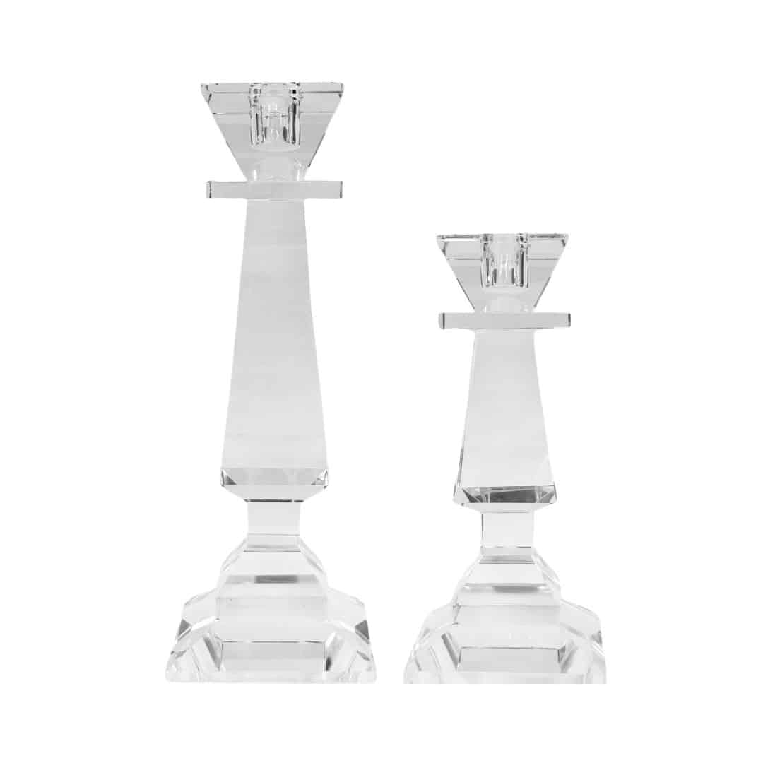 Clarissa Crystal Candlestick – Set of Two