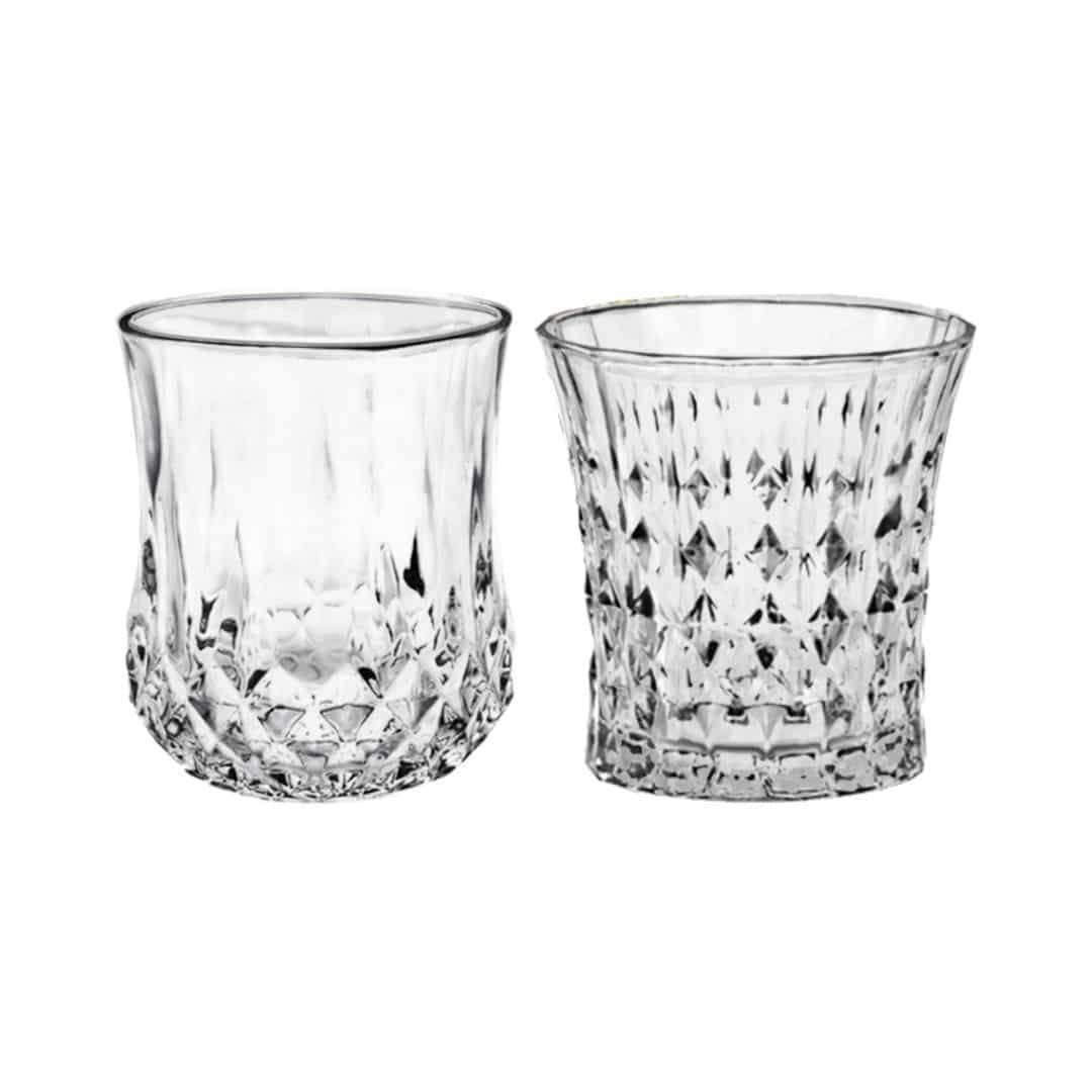 Bell & Vue Cut Glass Bud Vase – 8cmW x 8cmH – Set of Two