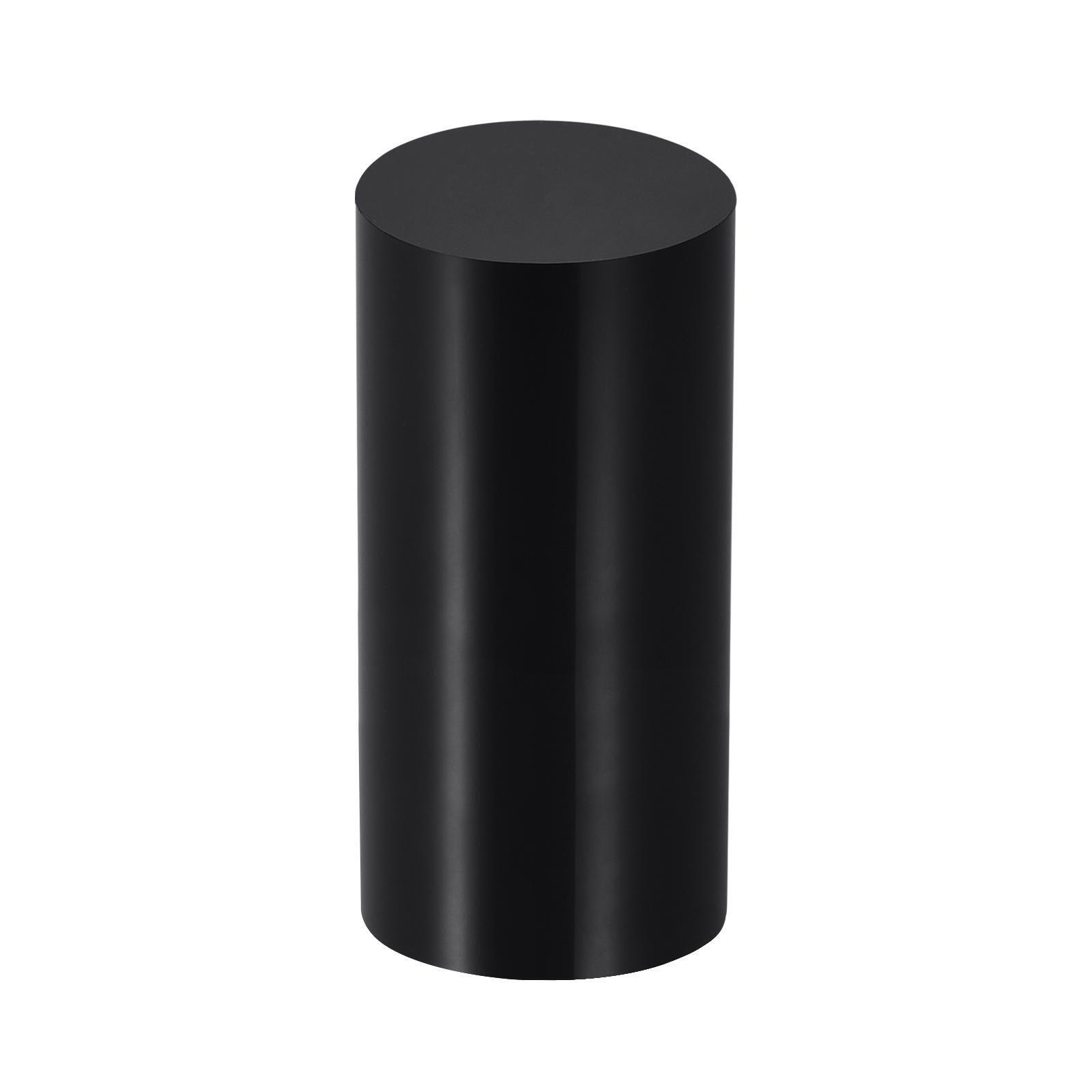Cylinder Plinth – Black Acrylic – 40cmD x 100cmH