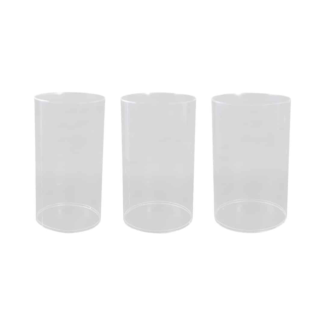 Cylinder Plinth – Clear Acrylic – Assorted Sizes
