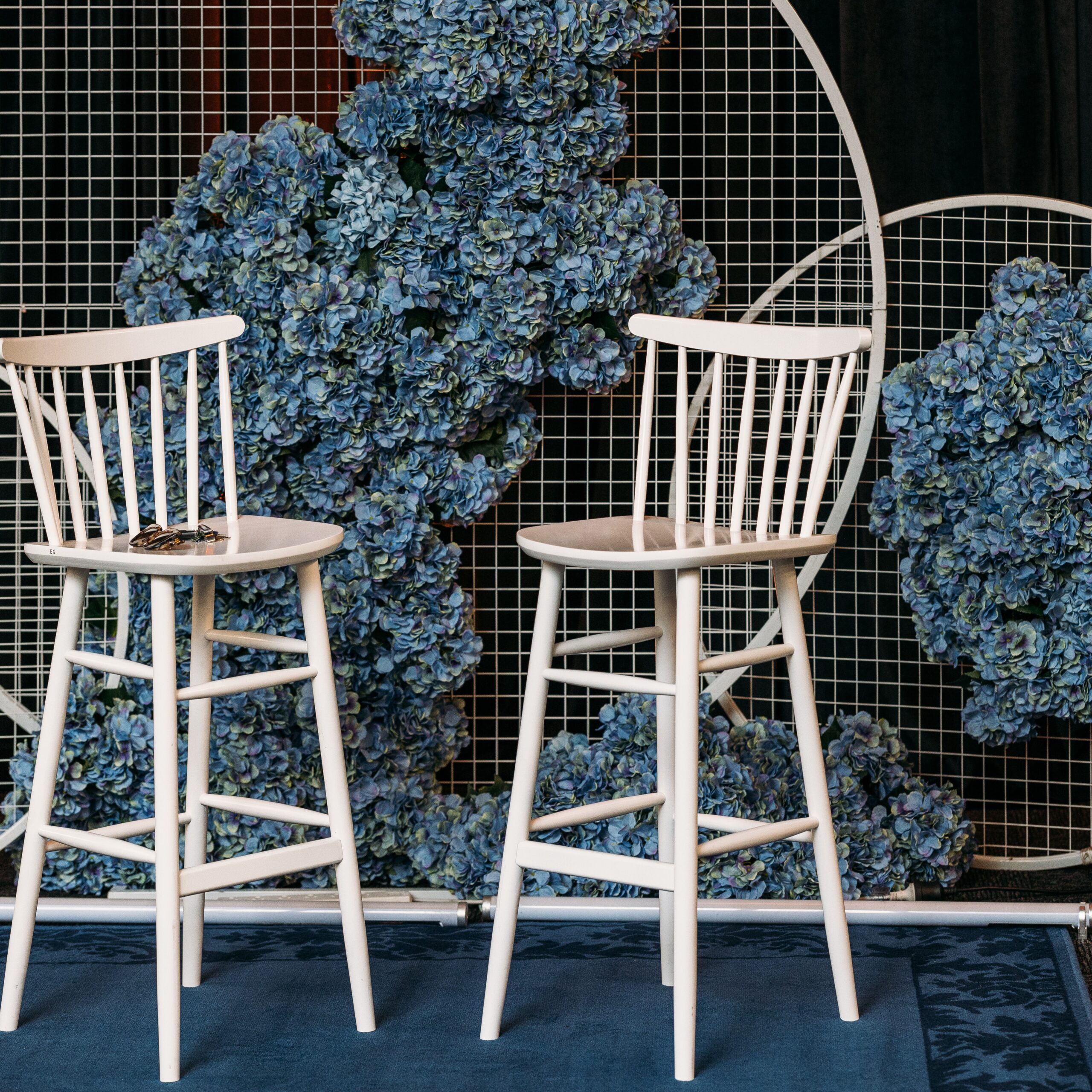 Malmo Bar Stool – White – 41cmW x 41cmD x 106cmH