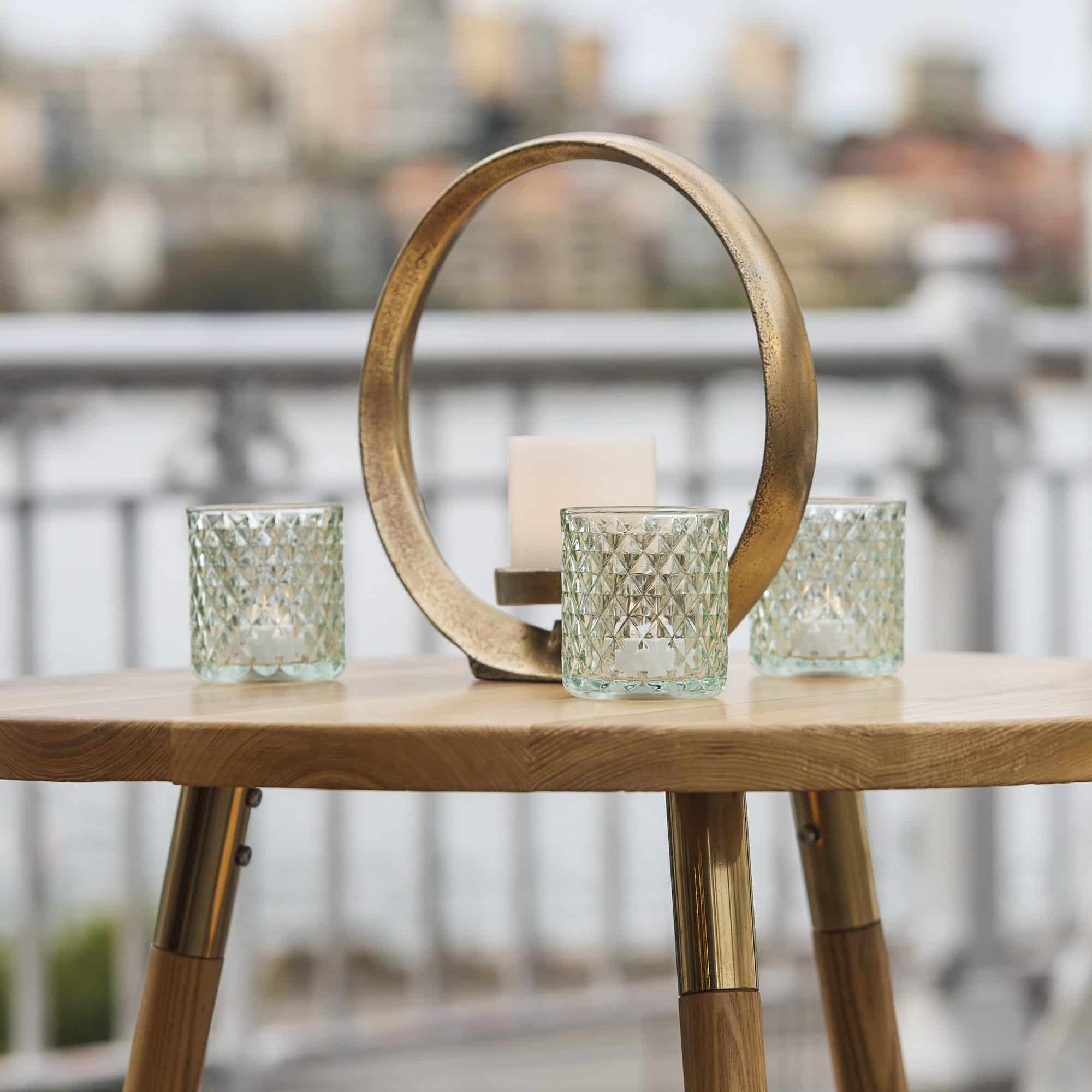 Otto Candle Holder – Gold – Set of Two