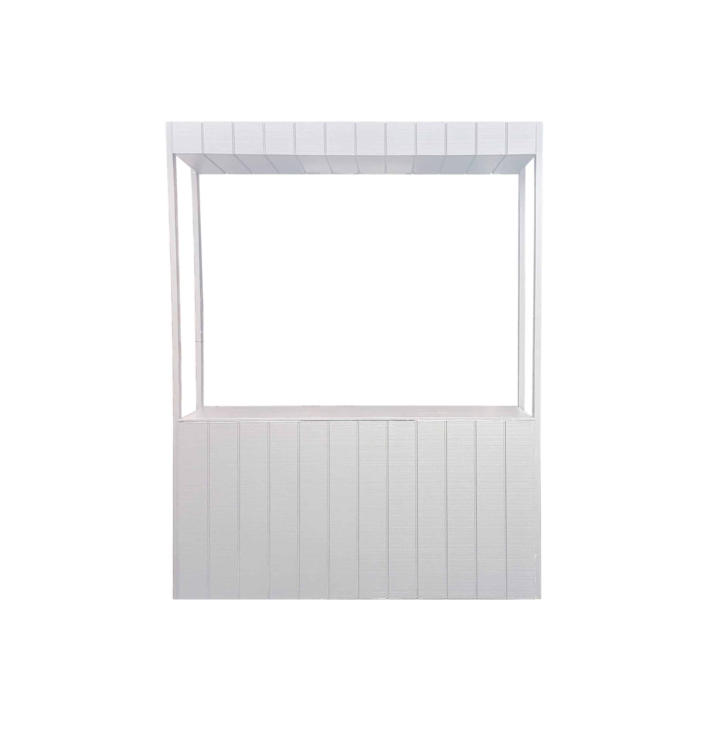 Timber Panelled Food Station – White