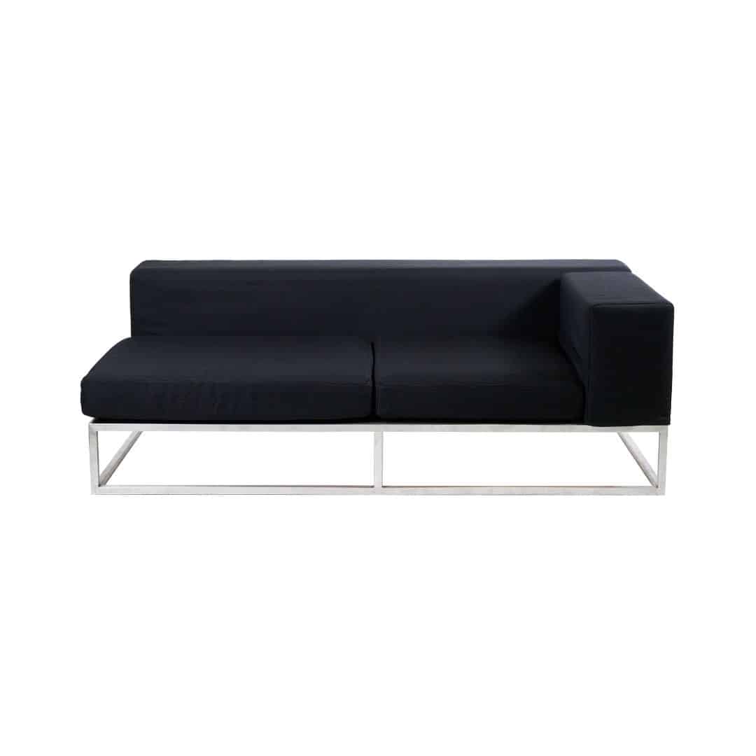Endless Left Arm Lounge – Black