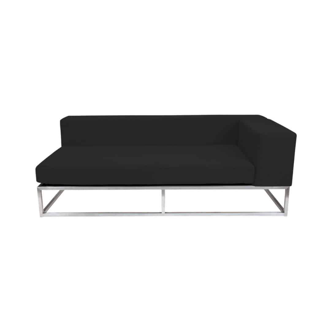 Endless Left Arm Lounge – Black