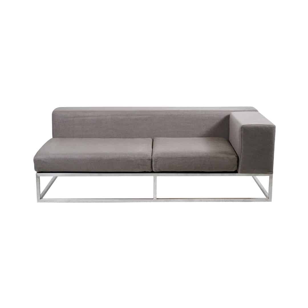 Endless Left Arm Lounge – Pebble Grey