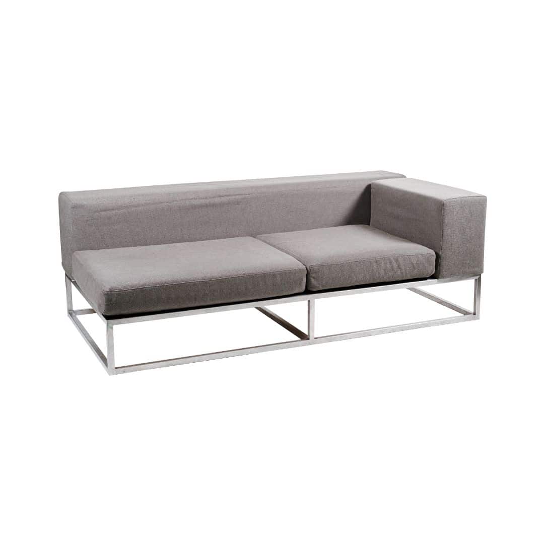 Endless Left Arm Lounge – Pebble Grey
