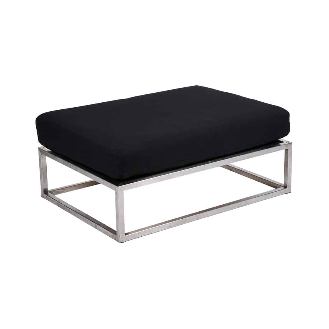 Endless Rectangular Ottoman – Black