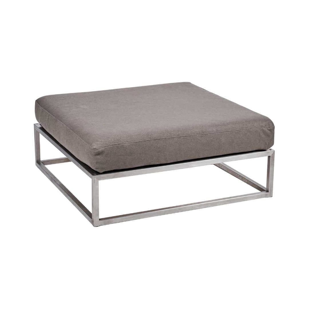 Endless Square Ottoman – Pebble Grey