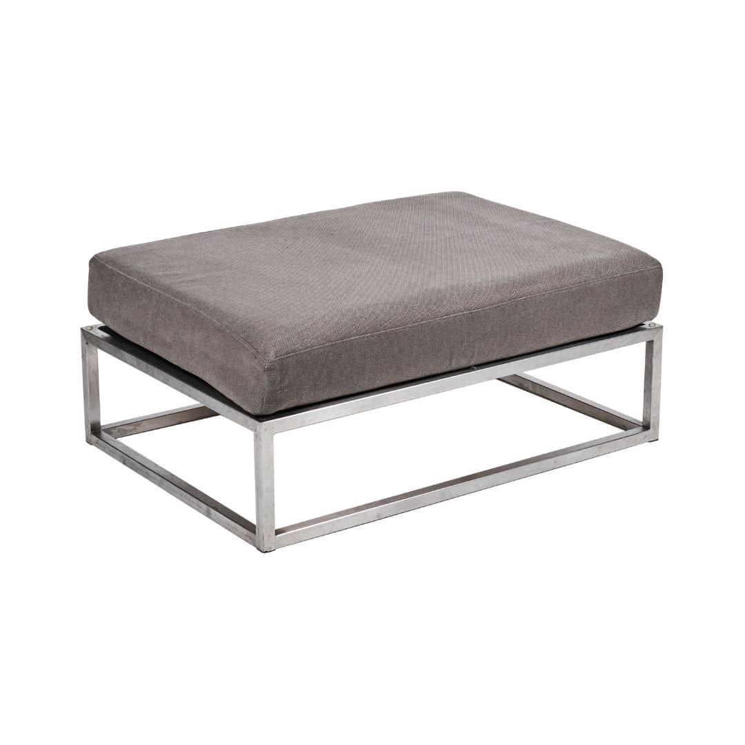 Endless Rectangular Ottoman – Pebble Grey