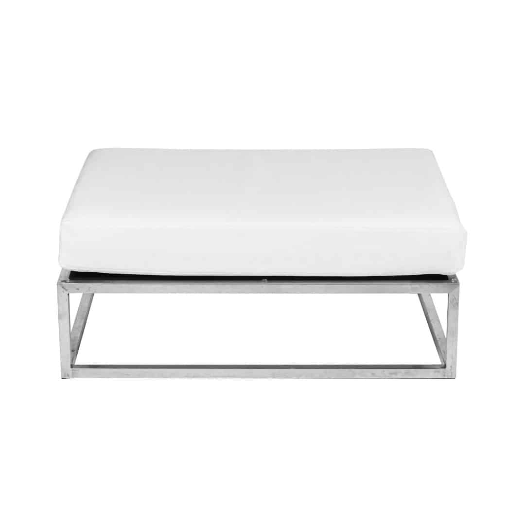 Endless Rectangular Ottoman – White