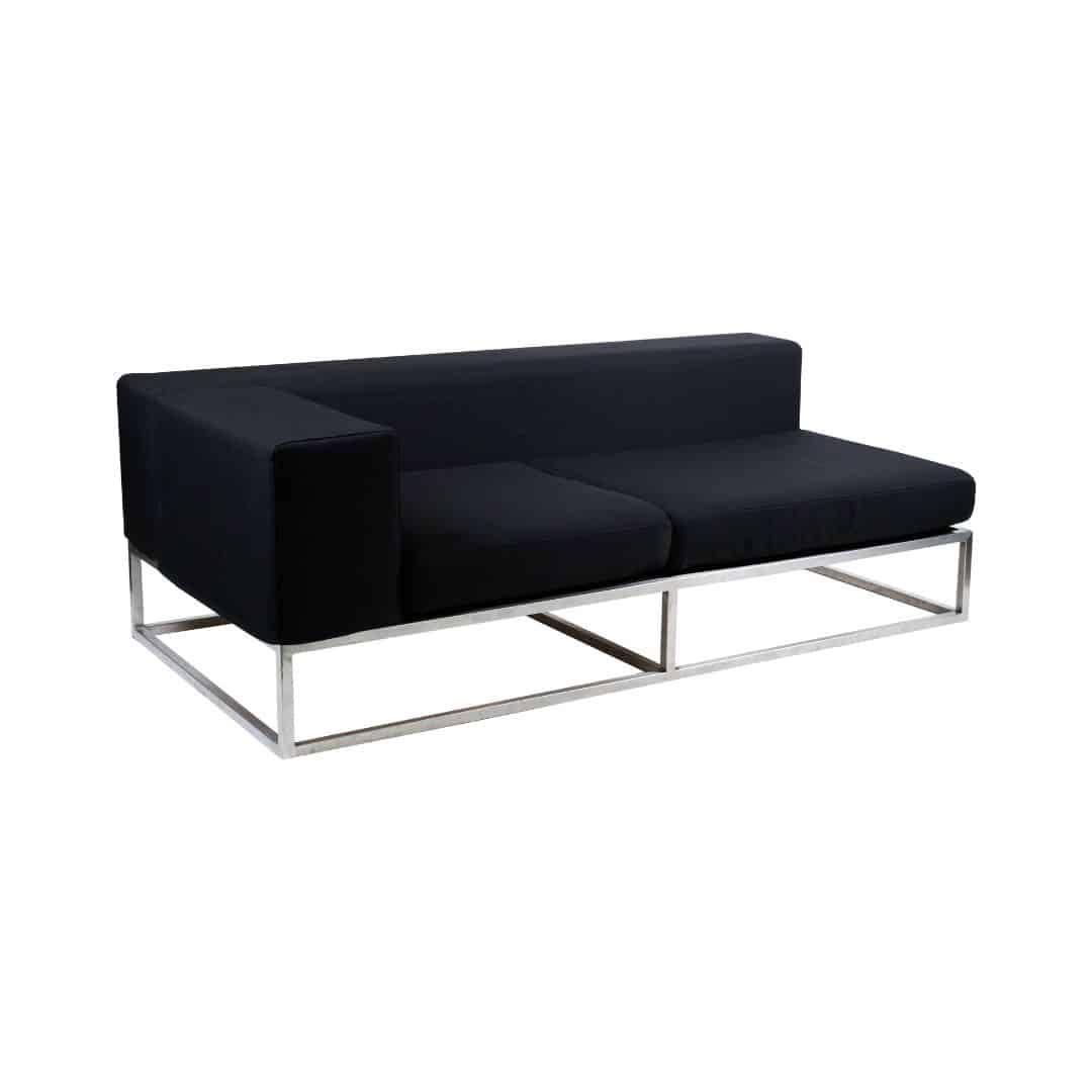 Endless Right Arm Lounge – Black