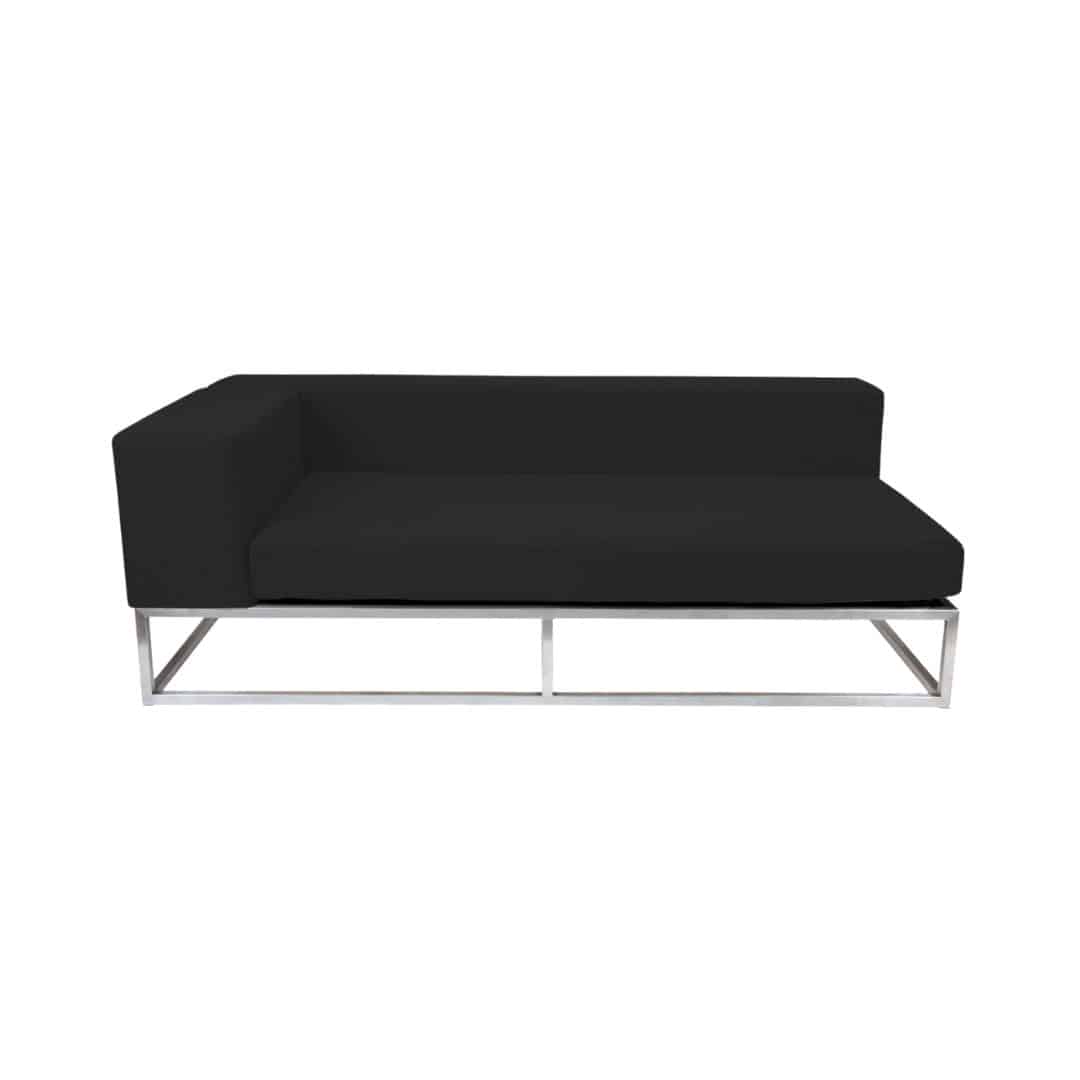 Endless Right Arm Lounge – Black