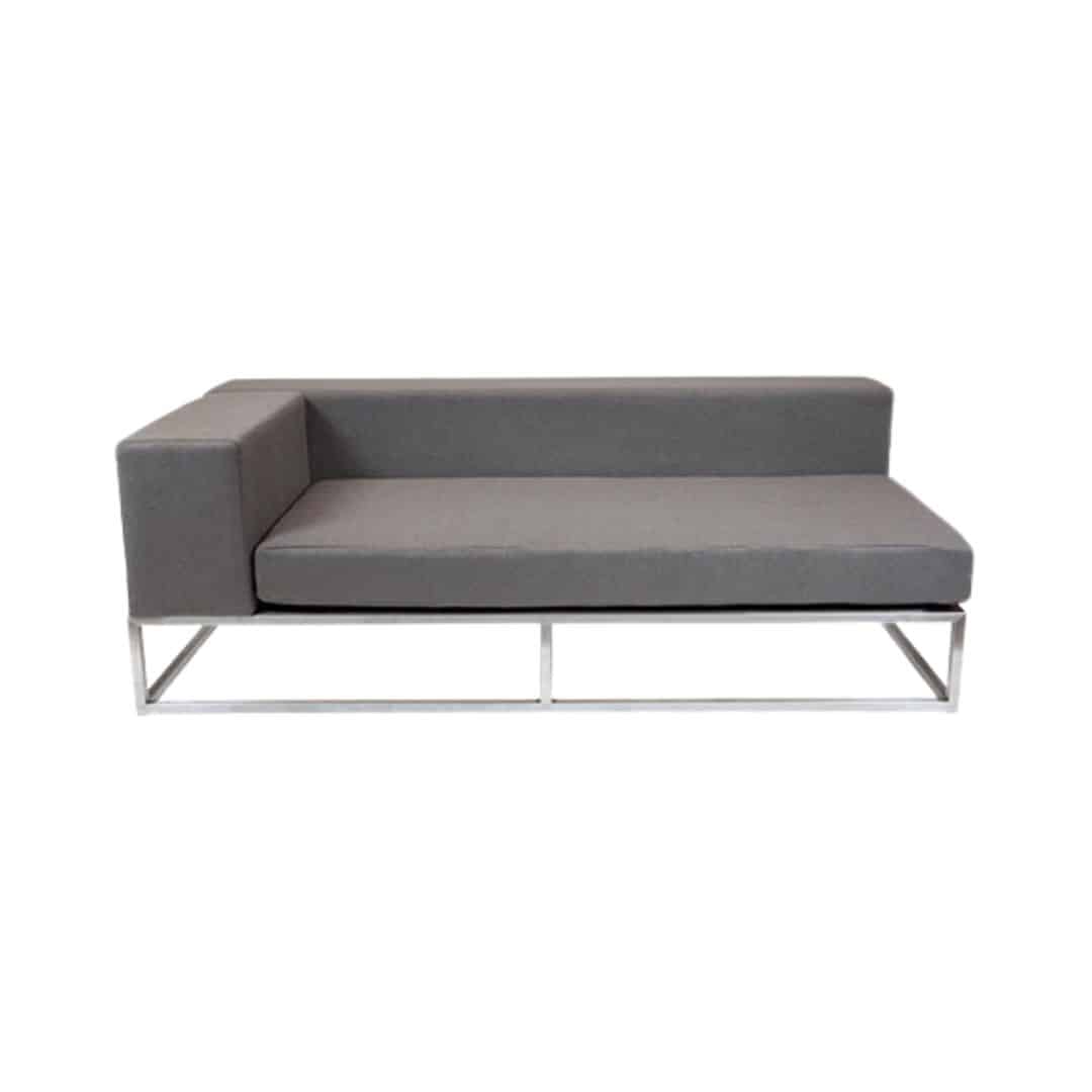 Endless Right Arm Lounge – Pebble Grey