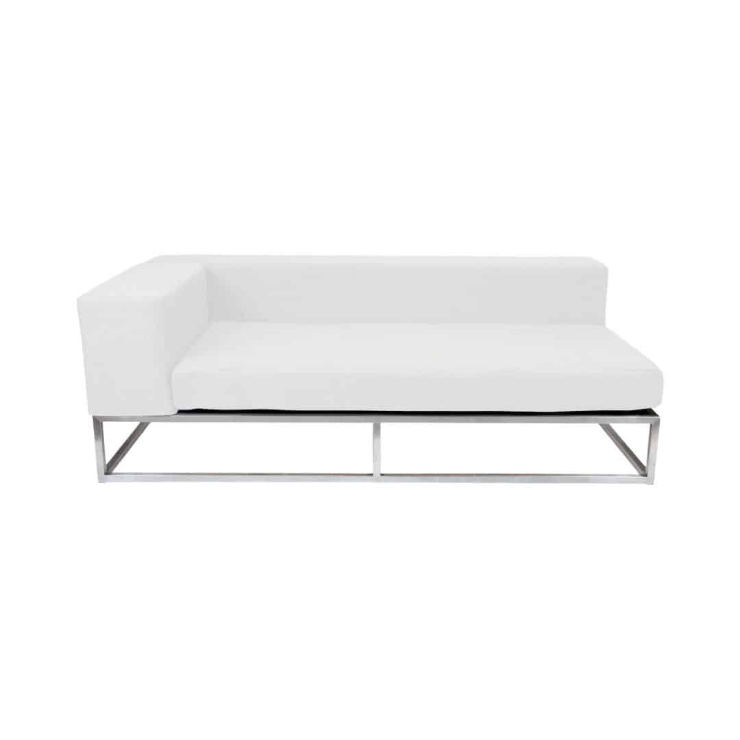 Endless Right Arm Lounge – White