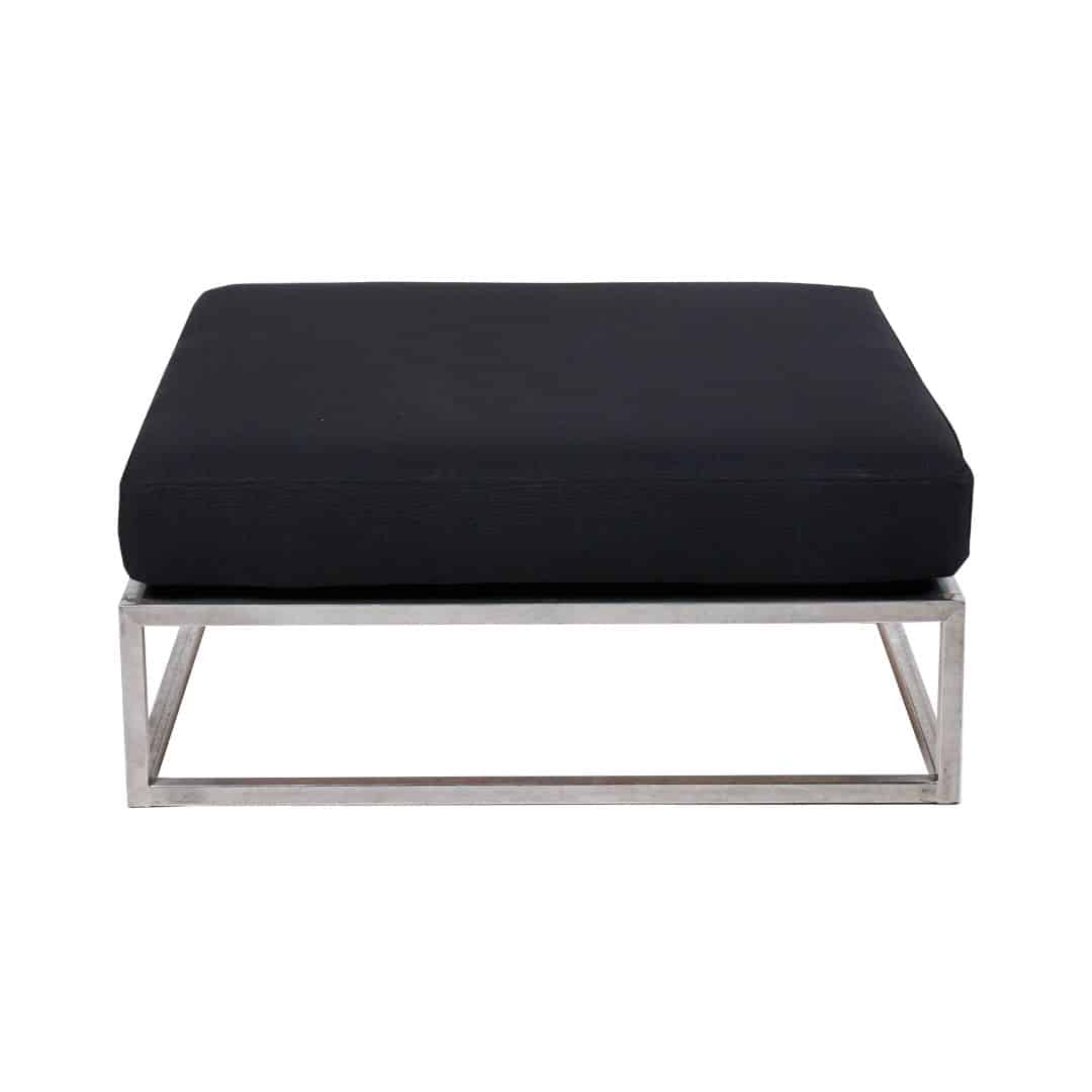Endless Square Ottoman – Black