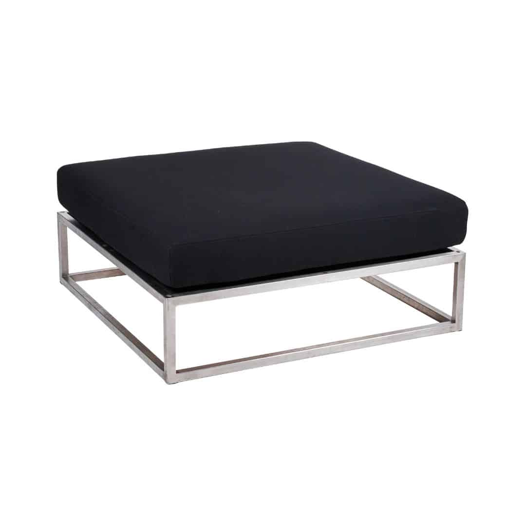 Endless Square Ottoman – Black