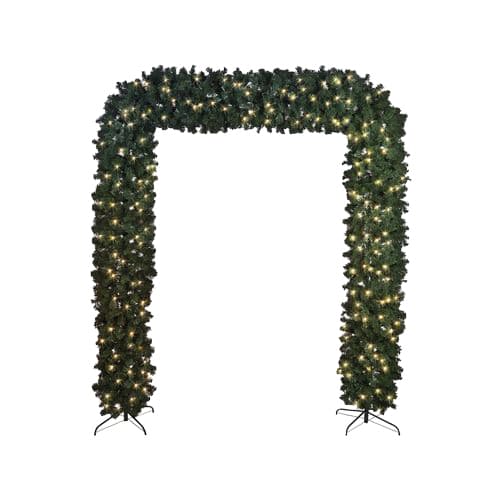 Christmas – Faux Pine Arch with Fairylights – 220cmW x 240cmH