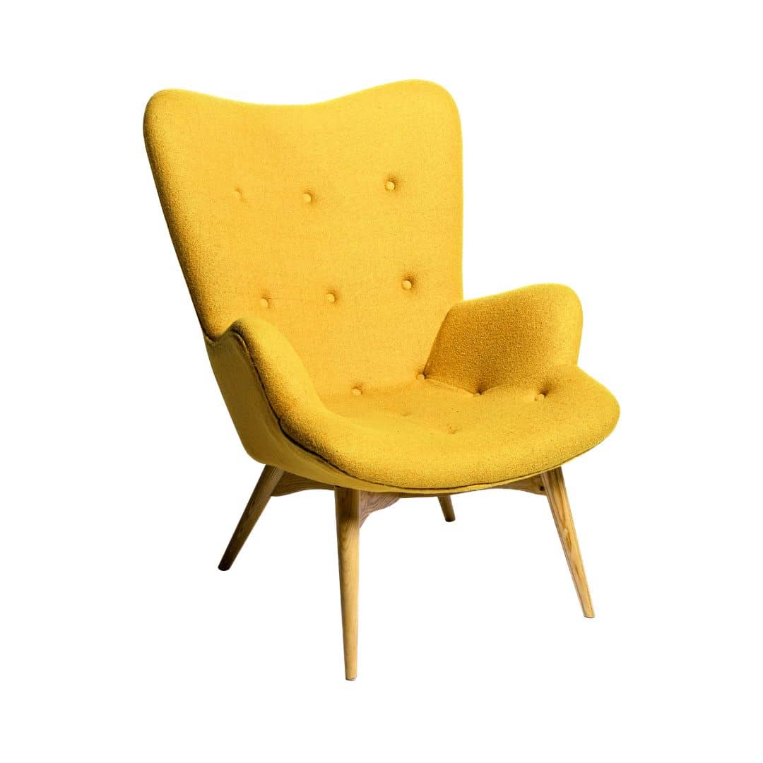 Featherston Armchair – Mustard