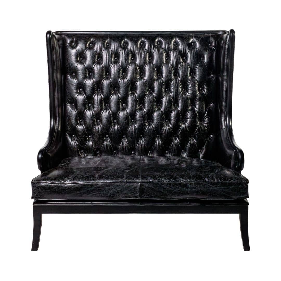 Florence Lounge – Black Leather Look