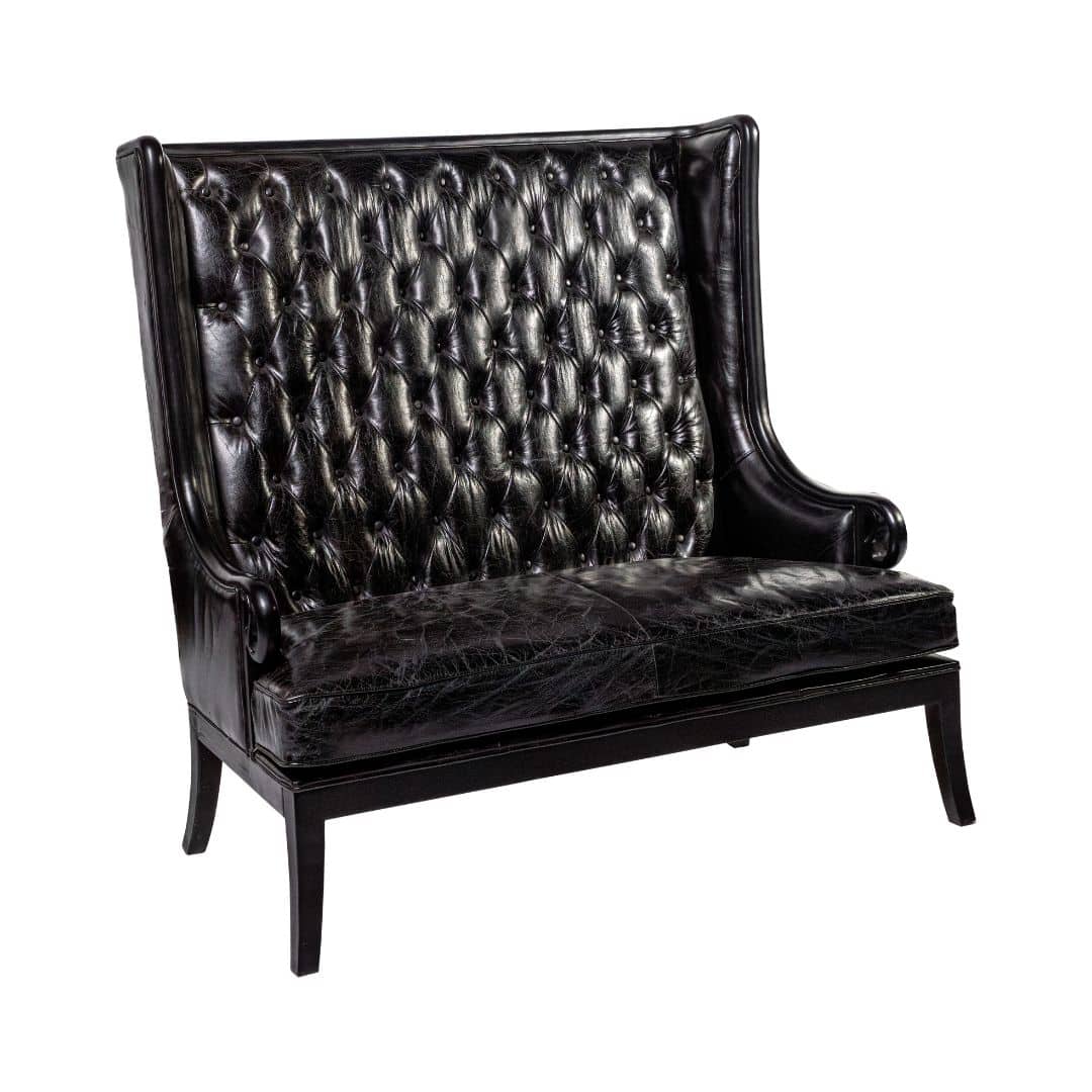 Florence Lounge – Black Leather Look