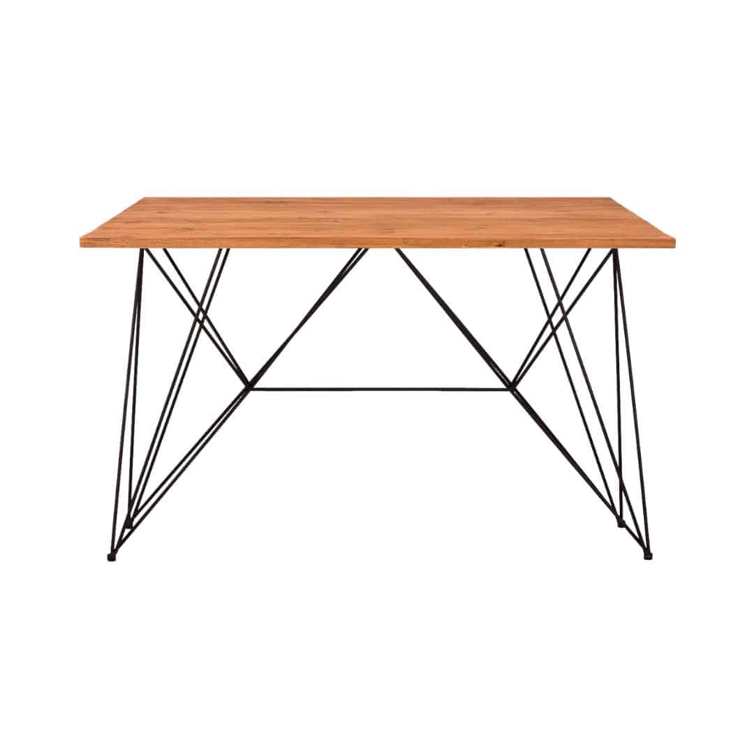 Frankie Tapas Table – Black with Timber Top