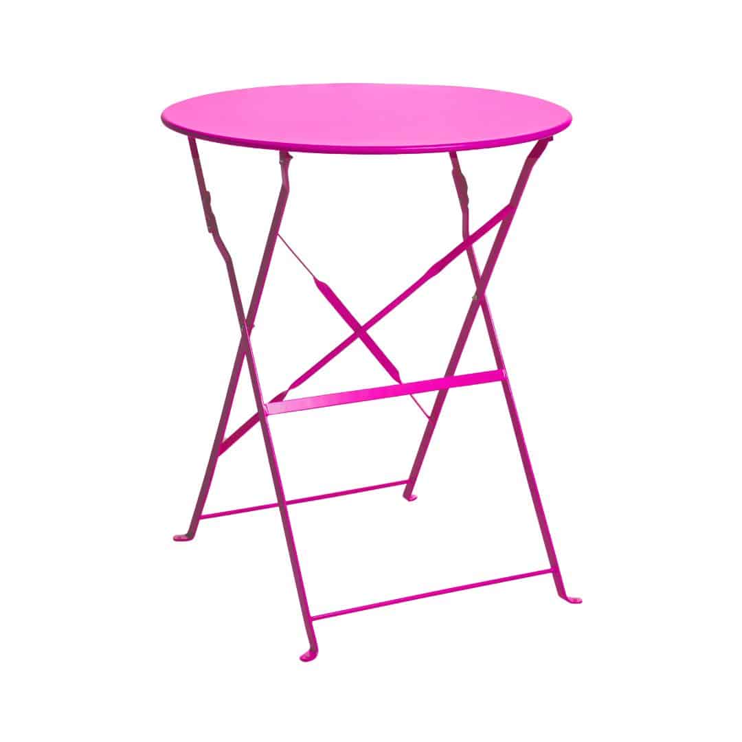 Garden Round Café Table – Pink