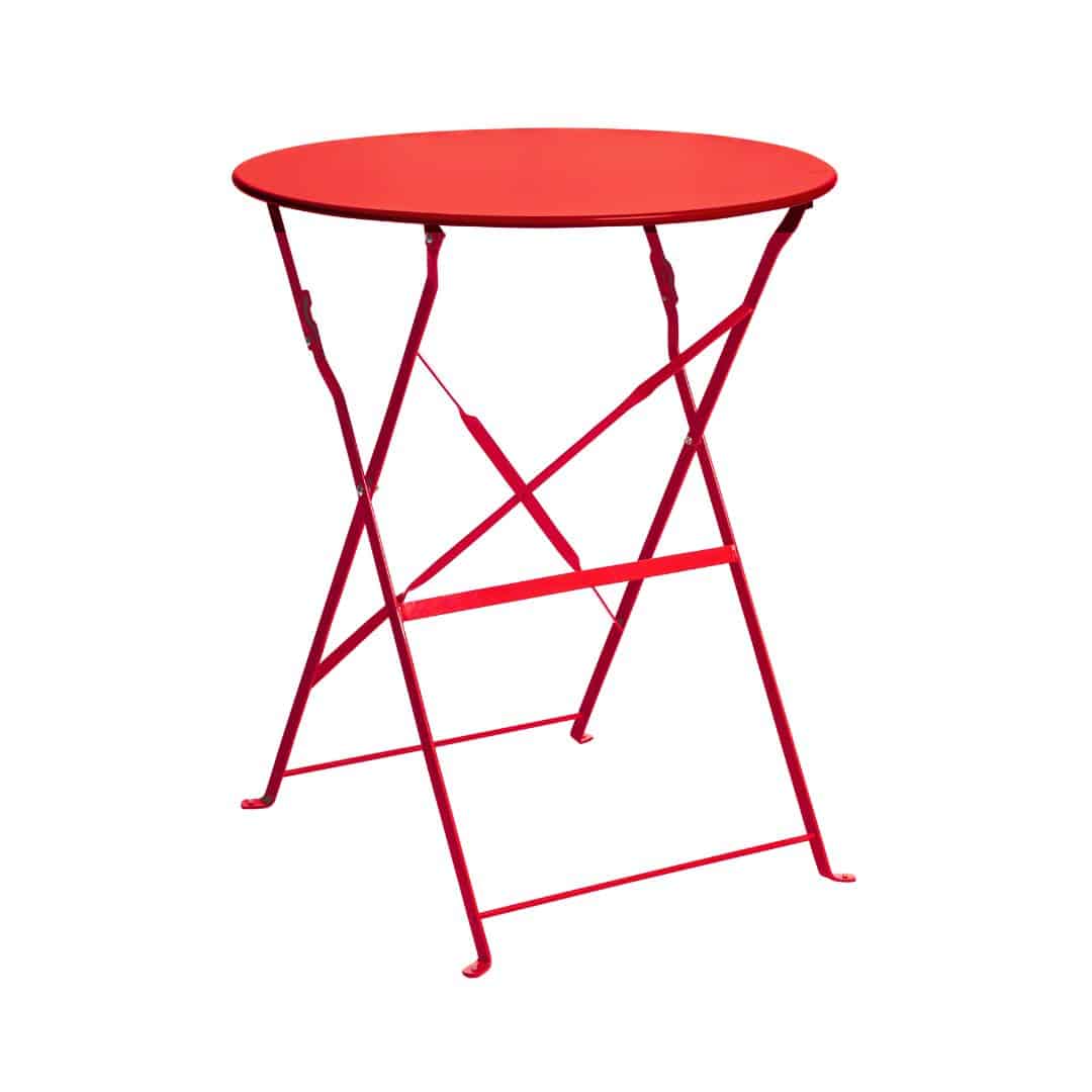 Garden Round Café Table – Red