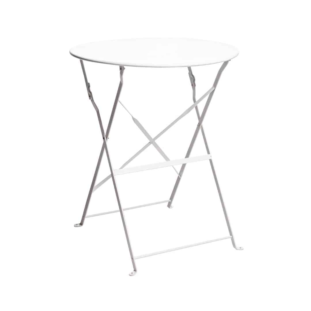 Garden Round Café Table – White