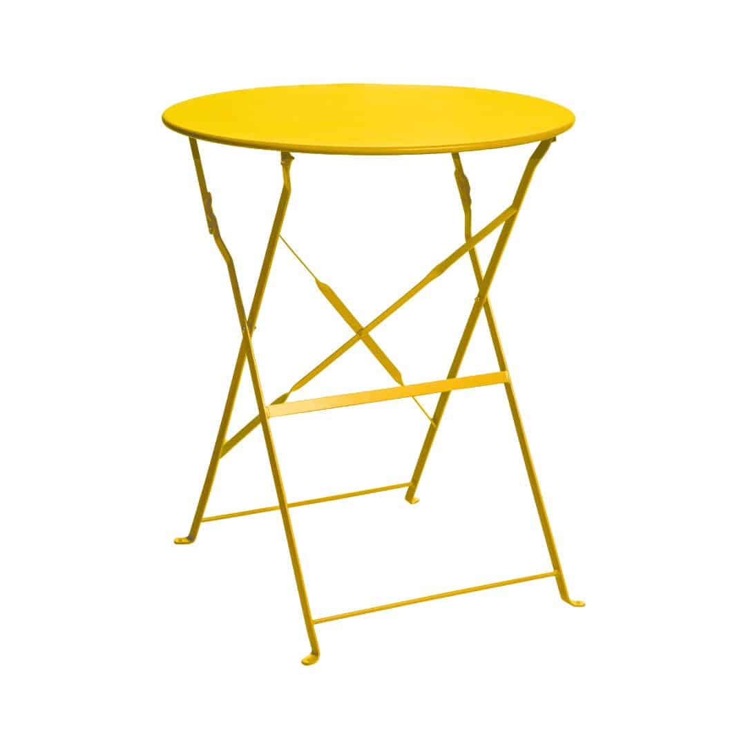 Garden Round Café Table – Yellow
