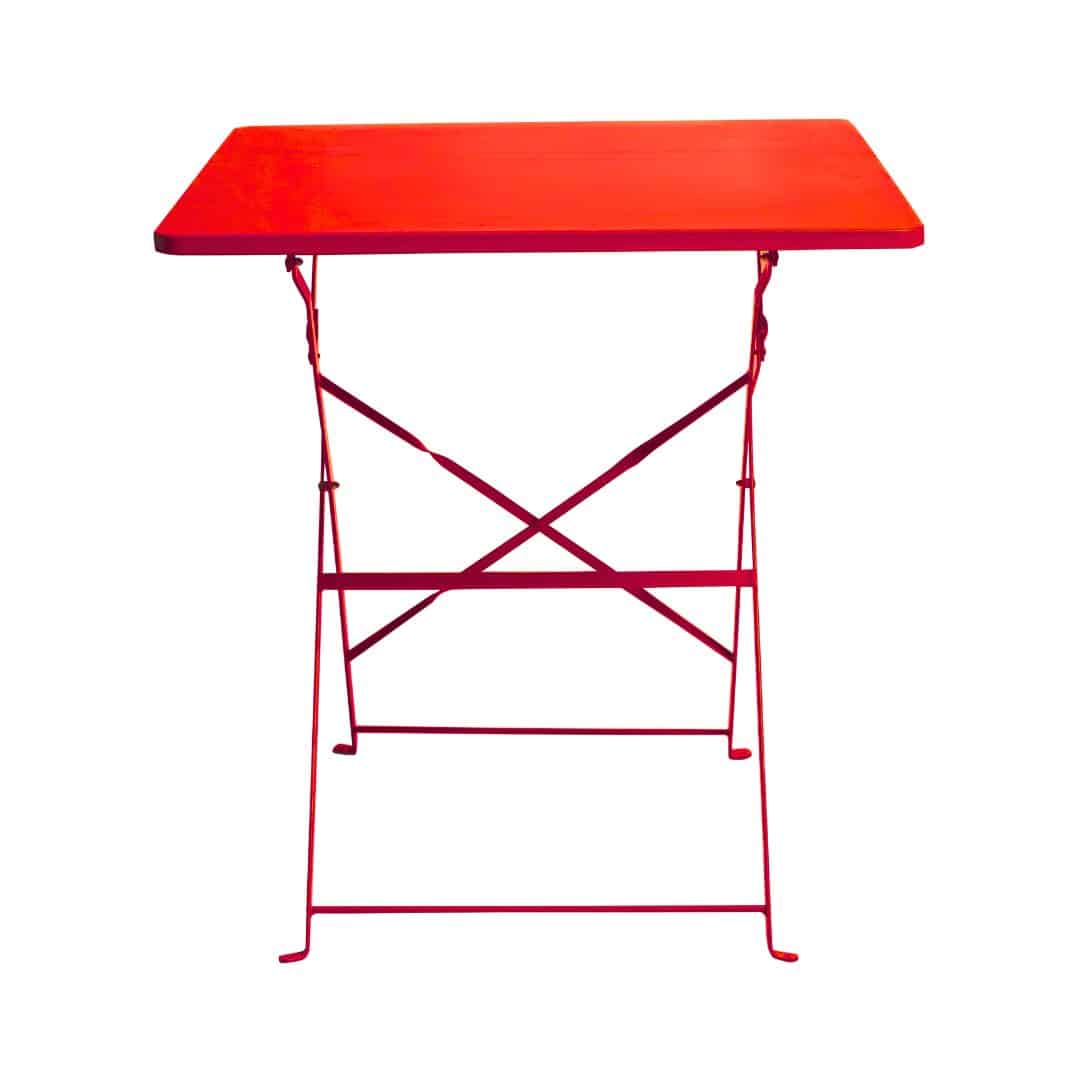 Garden Square Table – Red