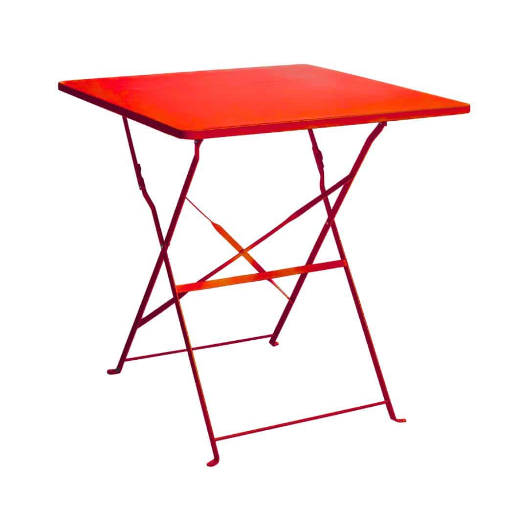 Garden Square Table – Red