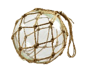 Glass Ball with Rope Detailing – Large
