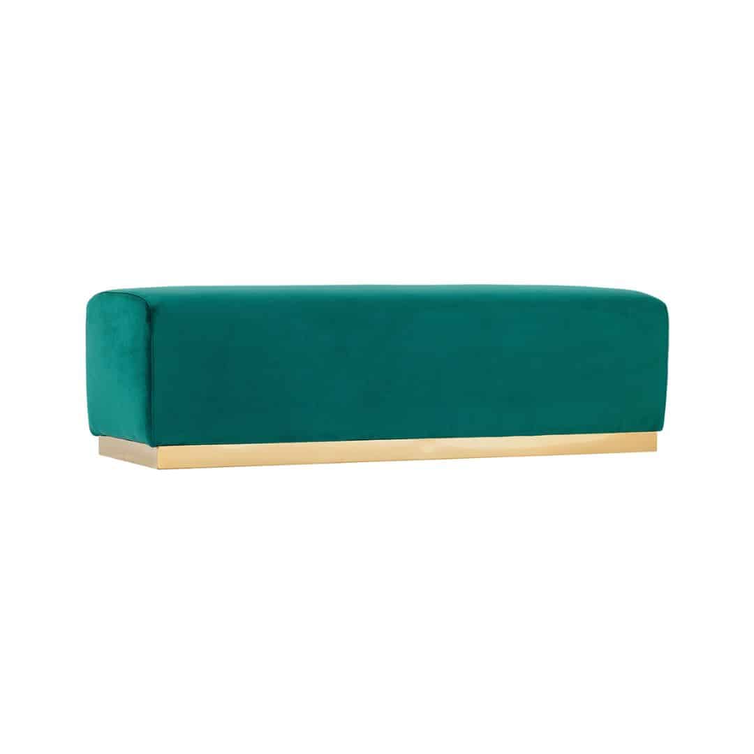 Harlow Daybed – Emerald Green Velvet