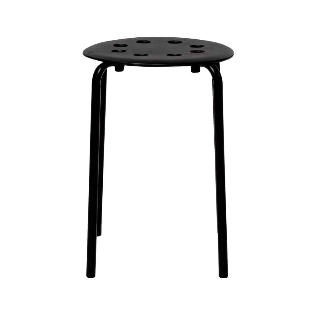 Hole Low Stool – Black