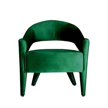 Lola Armchair – Emerald Green – 75cmW x 78cmD x 80cmH