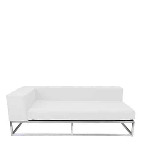 Endless Right Arm Lounge – White – 188cmL x 94cmD x 60cmH