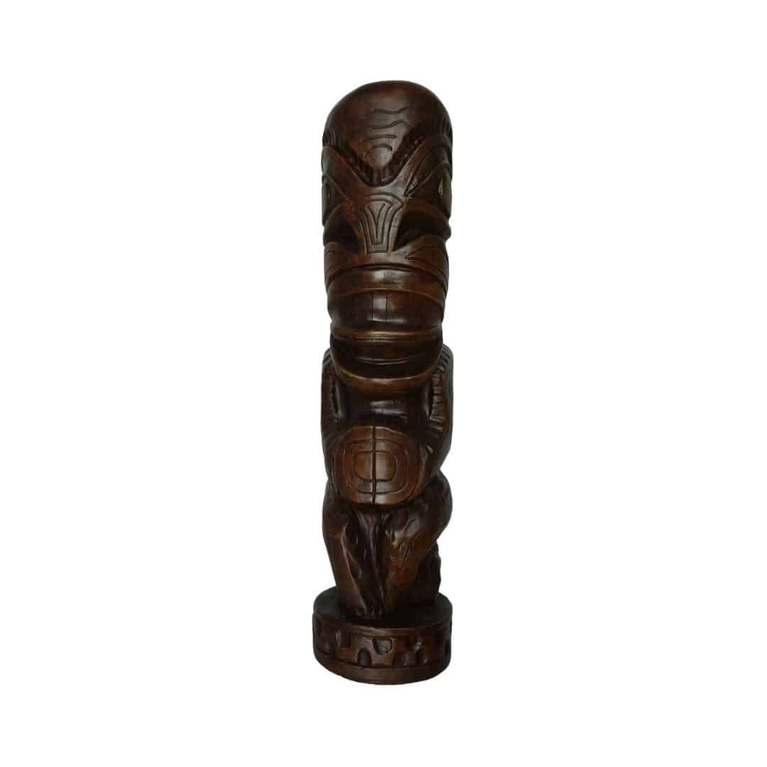 Islander Tiki Statue – Dark Timber – 20cmW x 100cmH – Set of Two
