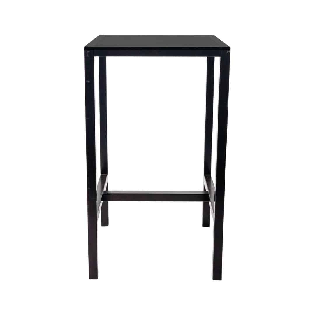 Italia Bar Table – Black Frame with Black Top