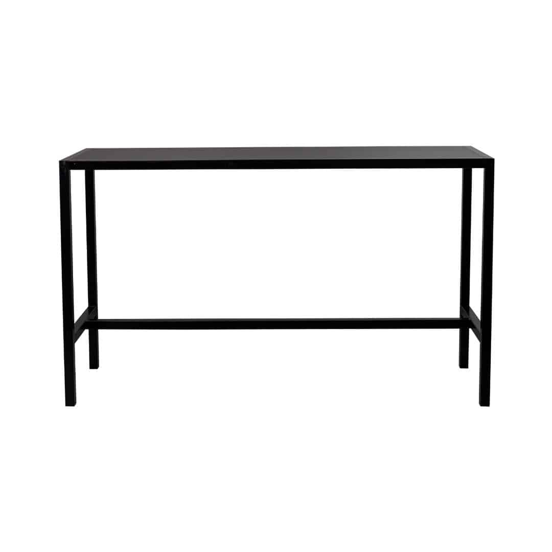Italia Tapas Table – Black Frame with Black Top
