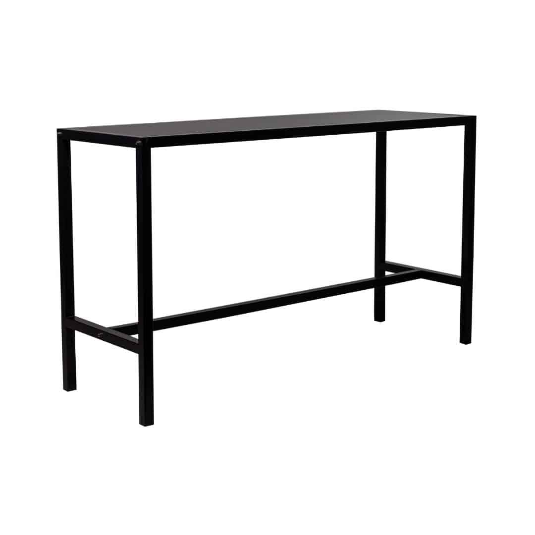 Italia Tapas Table – Black Frame with Black Top