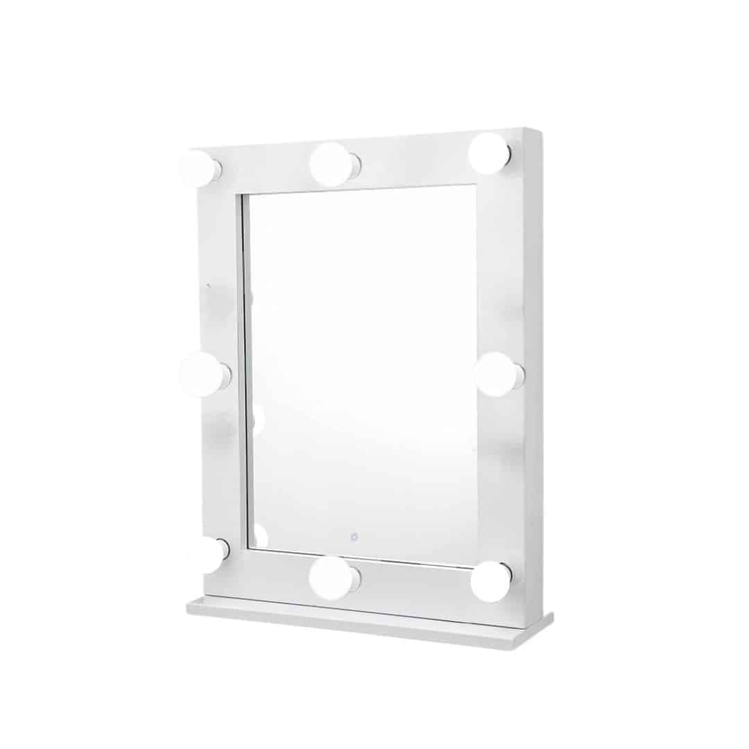 Lightbulb Make-Up Mirror – White