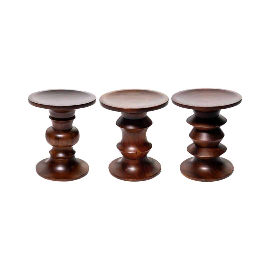 Linea Eames Low Stool – Oak Timber – Design 3