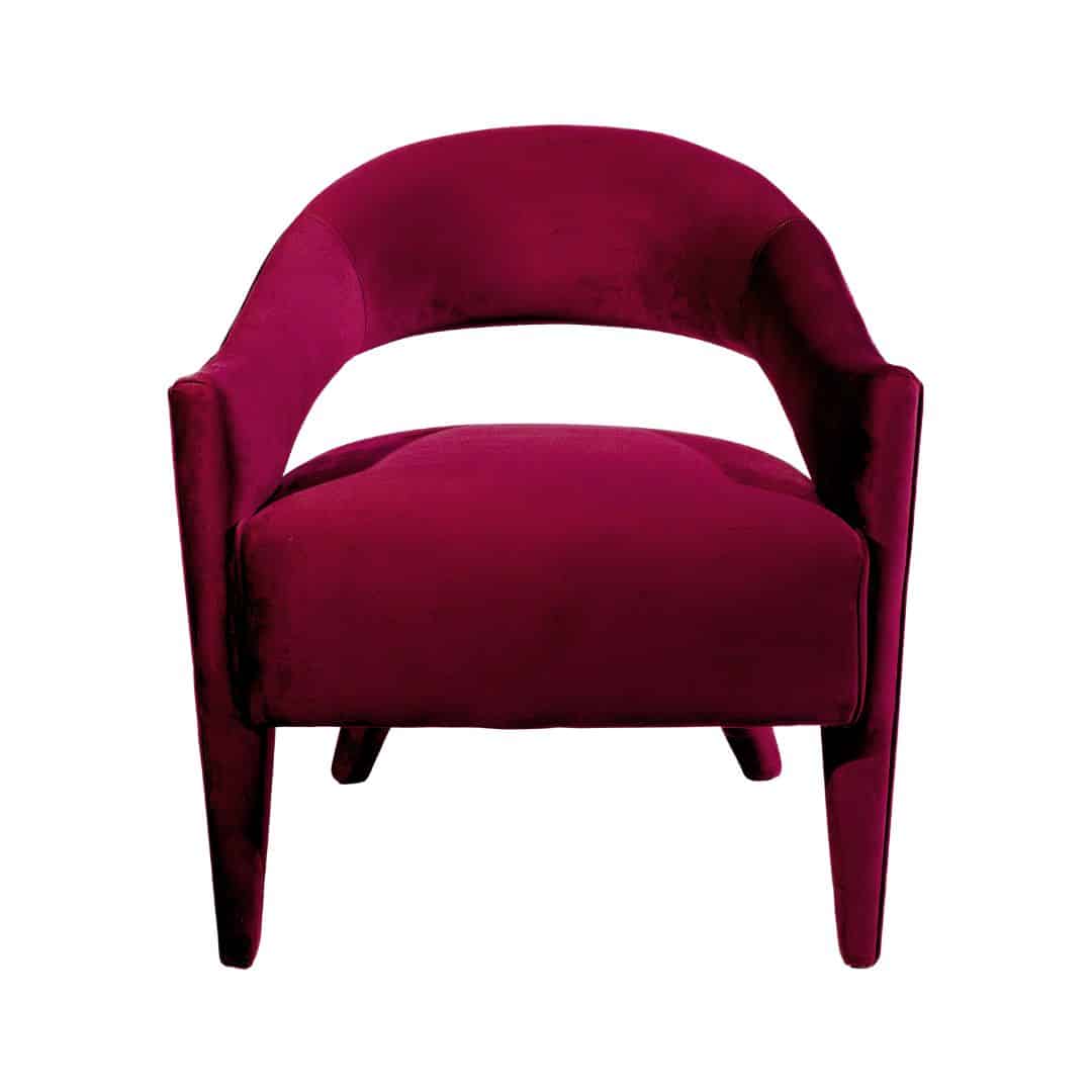 Lola Armchair – Maroon