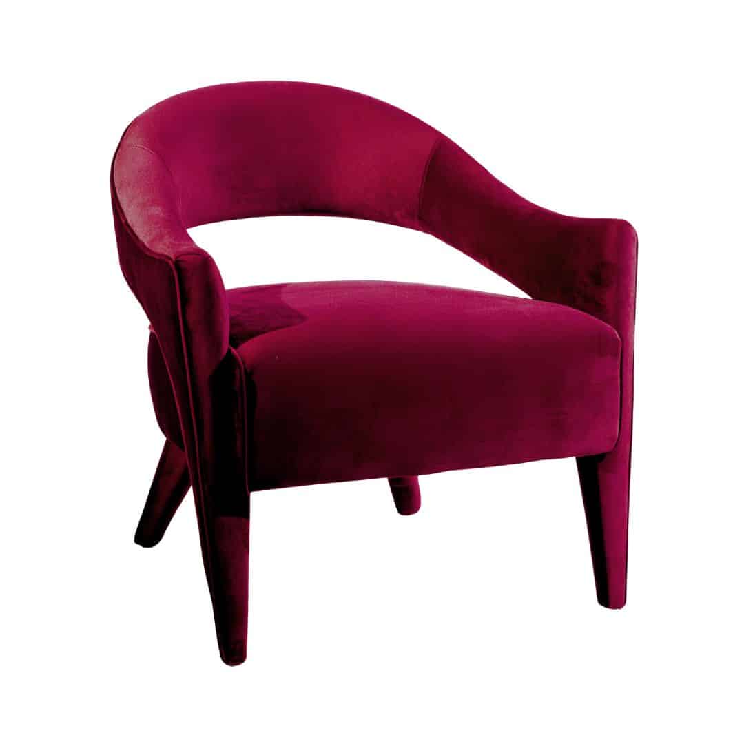 Lola Armchair – Maroon