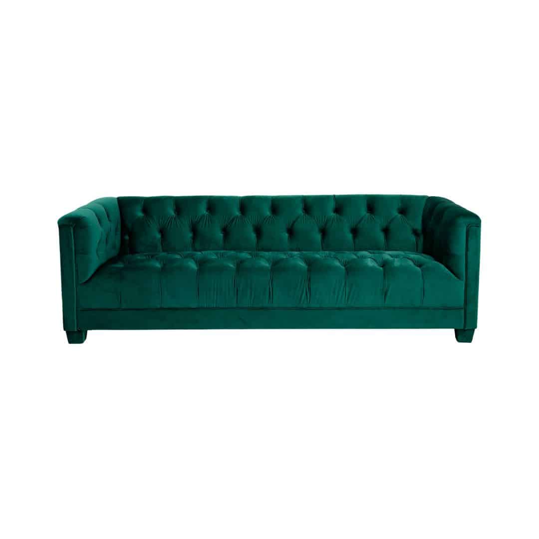 Luxe Three Seater Lounge – Emerald Green