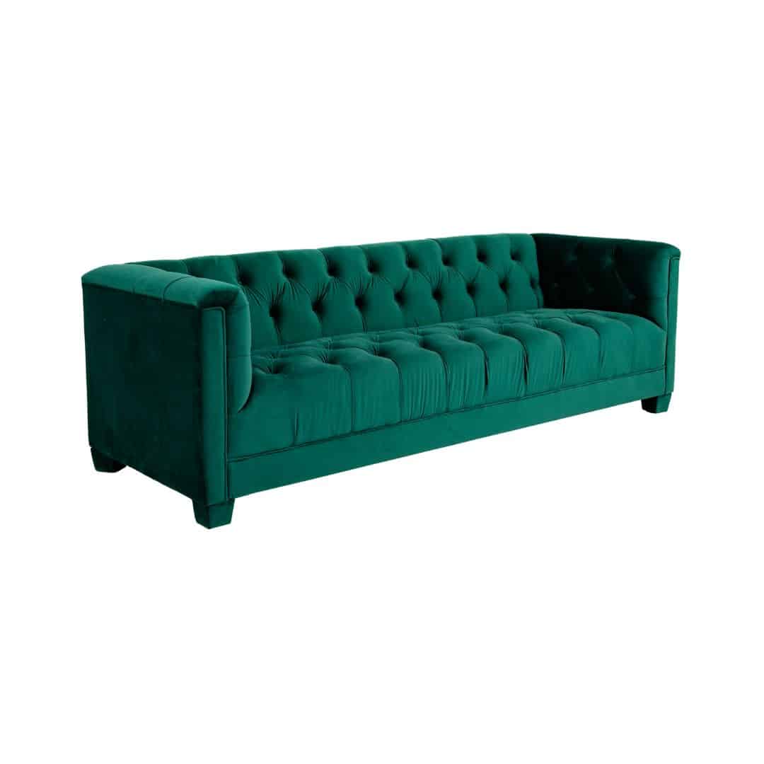 Luxe Three Seater Lounge – Emerald Green