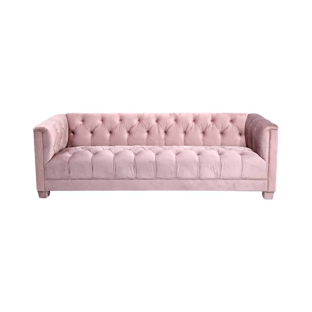 Luxe Three Seater Lounge – Pink