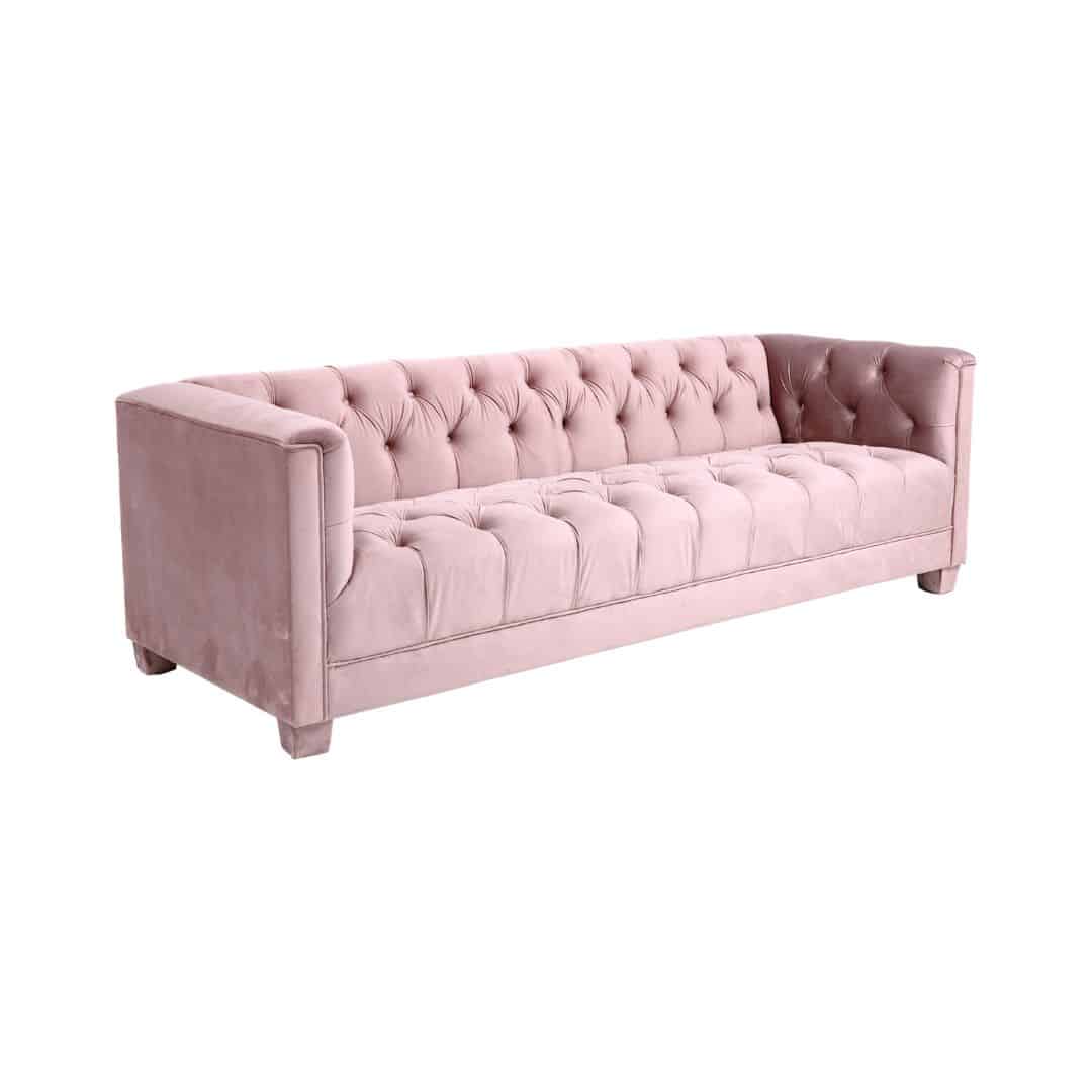 Luxe Three Seater Lounge – Pink